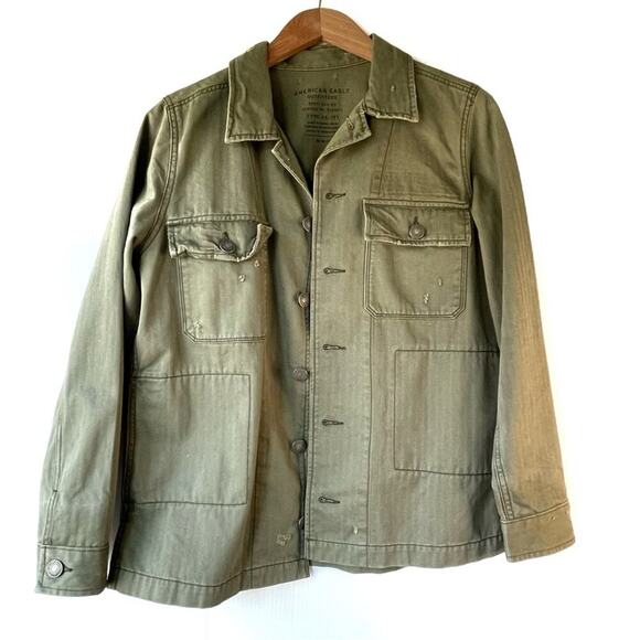 American Eagle Outfitters military green jacket women’s medium Olive green - Picture 1 of 5